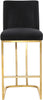 Heidi Black Velvet Stool