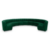 Limitless Green Velvet 11pc. Modular Sectional