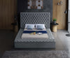 Bliss Grey Velvet Full Bed (3 Boxes)
