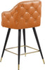 Barbosa Cognac Faux Leather Counter/Bar Stool