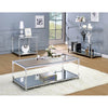 Ludvig Chrome/Clear Sofa Table
