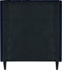 Eva Navy Velvet Twin Bed