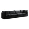 Jacob Black Velvet Modular Sofa