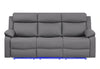 U6026 Pu 72A Reclining Sofa with LED