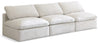 Plush Cream Velvet Standard Cloud Modular Sofa