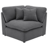 Hobson 6-piece Upholstered Modular Sectional Sofa Charcoal