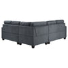 Georgina 5 Pc Stationary Sectionals Grey