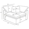 Raleigh Modular Sectionals Grey