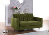 Lola Olive Velvet Loveseat