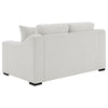 Ashlyn Upholstered Sloped Arms Loveseat White