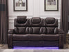 Galaxy Home Lexus Power Reclining Sofa in Brown GHF-808857769299