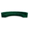 Limitless Green Velvet 7pc. Modular Sectional