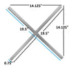 XOXO Chrome Stainless Steel Wall Decor