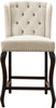 Suri Cream Velvet Stool