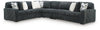 Midnight-Madness Sectional - Gunmetal