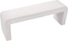 Minimalist Cream Velvet Bench