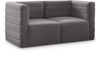 Quincy Grey Velvet Modular Sofa