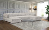 Gwen Cream Velvet 3pc. Sectional (3 Boxes)