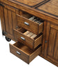Kabili Antique Tobacco Kitchen Cart