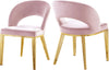 Roberto Pink Velvet Dining Chair