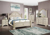 Pamphilos 4 & 5 Piece Queen Bedroom Set Gray & White