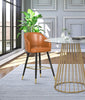 Barbosa Cognac Faux Leather Counter/Bar Stool