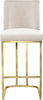 Heidi Cream Velvet Stool