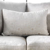 Benigno Love Seat Silver & Gray