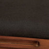 MELINA Brown Cherry/Black Arm Chair