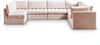 Jacob Pink Velvet Modular Sectional