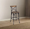 Zaire Antique Black & Antique Oak Bar Chair (1Pc)