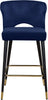 Kelly Navy Velvet Stool