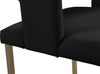 Caleb Black Velvet Dining Chair