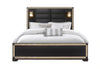 Blake Black Bed with Lamps