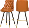Portnoy Cognac Faux Leather Counter/Bar Stool