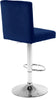 Joel Navy Velvet Adjustable Stool