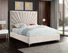 Eclipse Cream Velvet Full Bed