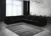 Julia Black Velvet Modular Sectional (6 Boxes)