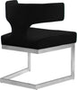 Alexandra Black Velvet Dining Chair