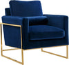 Mila Navy Velvet Chair