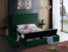 Bliss Green Velvet Queen Bed (3 Boxes)