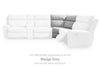 Social Pointe Reclining Sectional with Storage Consoles