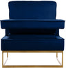 Noah Navy Velvet Accent Chair