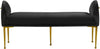 Owen Black Velvet Bench