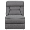 Higgins Upholstered Armless Chair Grey