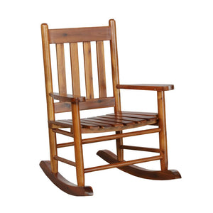 Annie Slat Back Youth Rocking Chair Golden Brown image