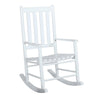 Annie Slat Back Wooden Rocking Chair White image