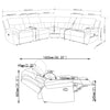 Bahrain Modular Reclining Sectional Sofa