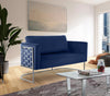 Casa Navy Velvet Loveseat