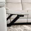 Bienne Loveseat Manual Recliner White & Black